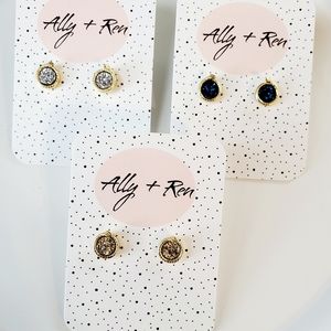 Serpent Real Druzy Studs